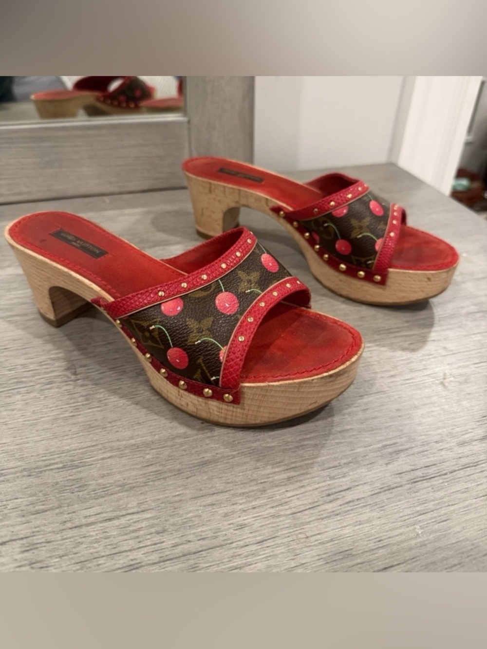 Louis Vuitton X Murakami Vintage Cherry Cerises Sandal